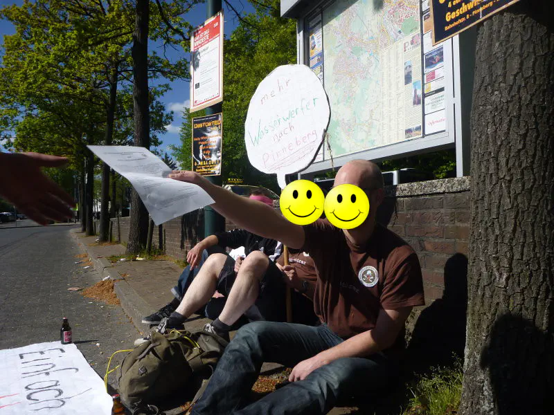 Flugblatt ausgabe